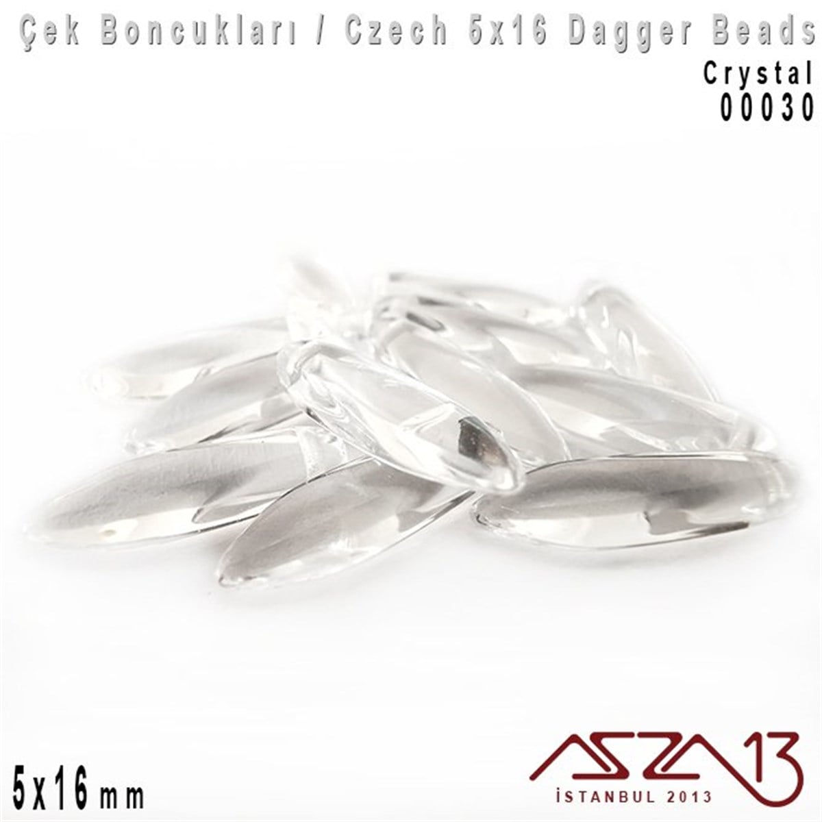 Dagger Boncuk - 5x16 mm - 00030* / 12 Adet