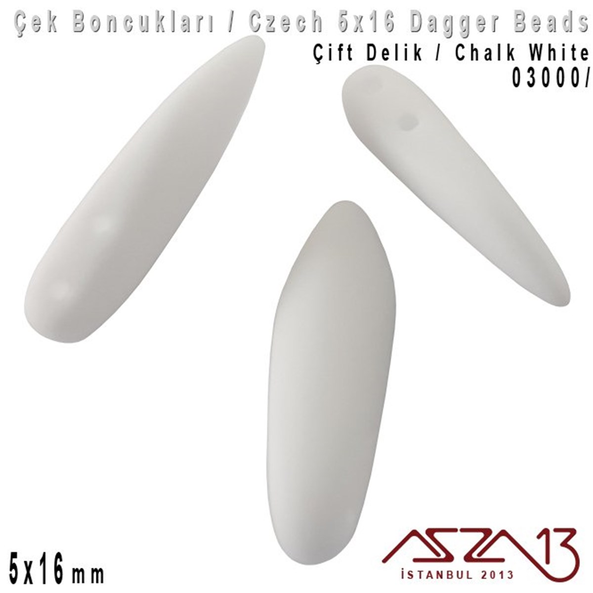 Dagger Boncuk - 5x16 mm - 03000* / 12 Adet