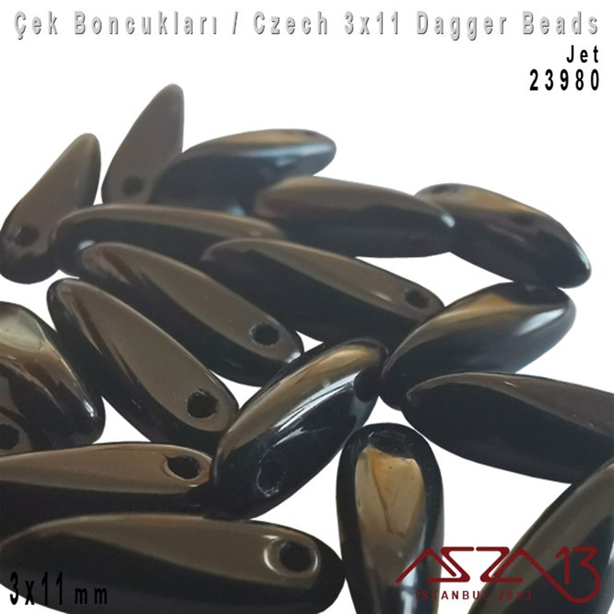 Dagger Boncuk - 3x11 mm - 23980* / 24 Adet