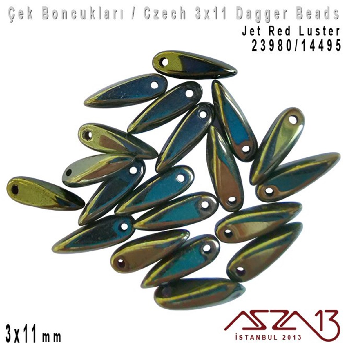 Dagger Boncuk - 3x11 mm - 23980*14495 / 24 Adet