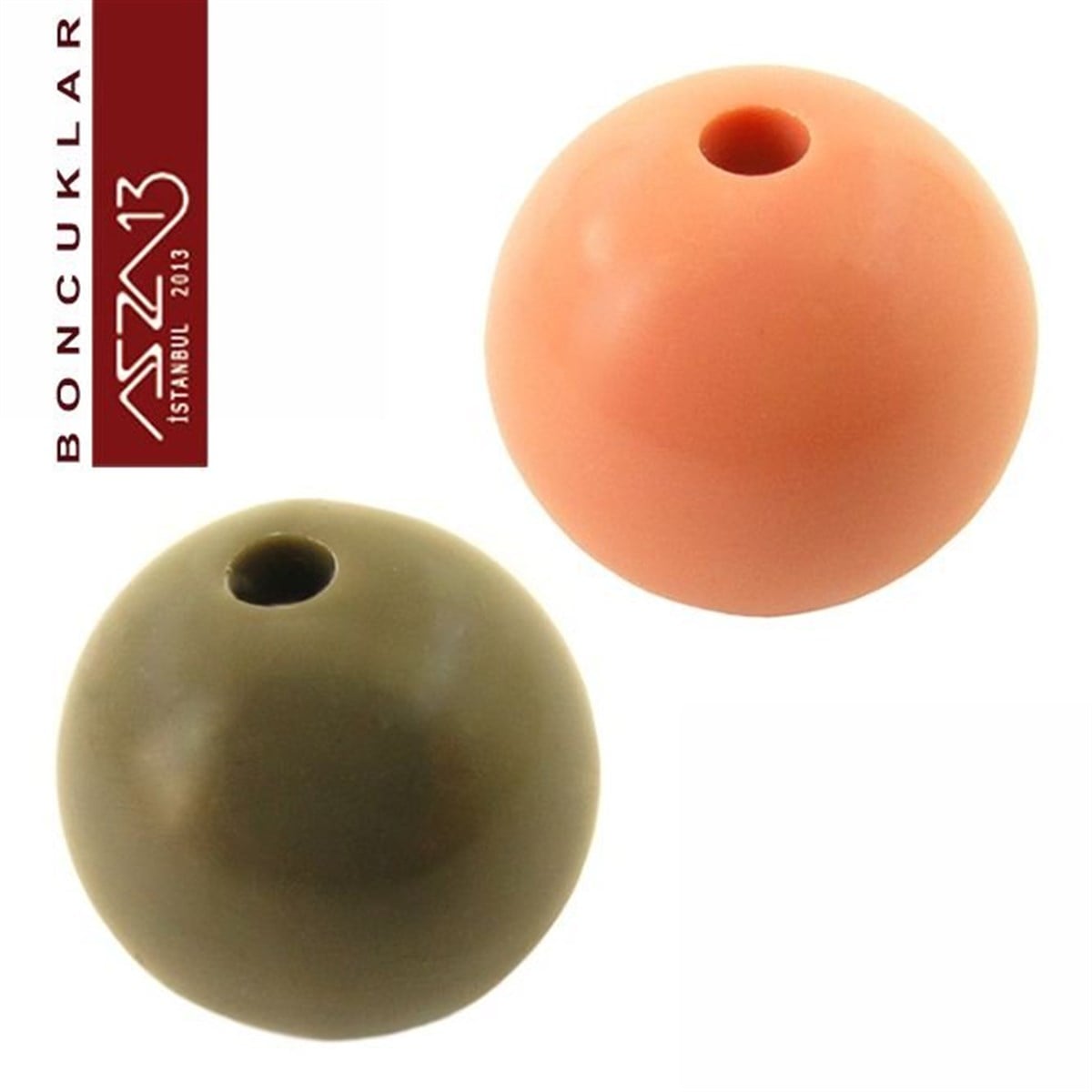 Karışık Renk, Akrilik, 16 mm Yuvarlak Boncuk / Paket İçeriği 1 Adet