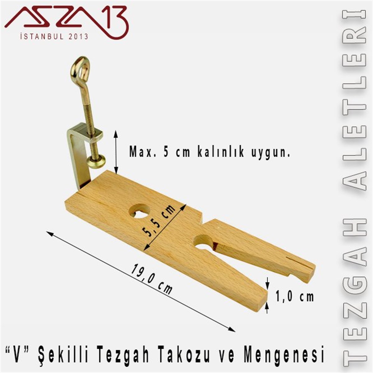 V Ahşap Tezgah Takozu ve Mengenesi