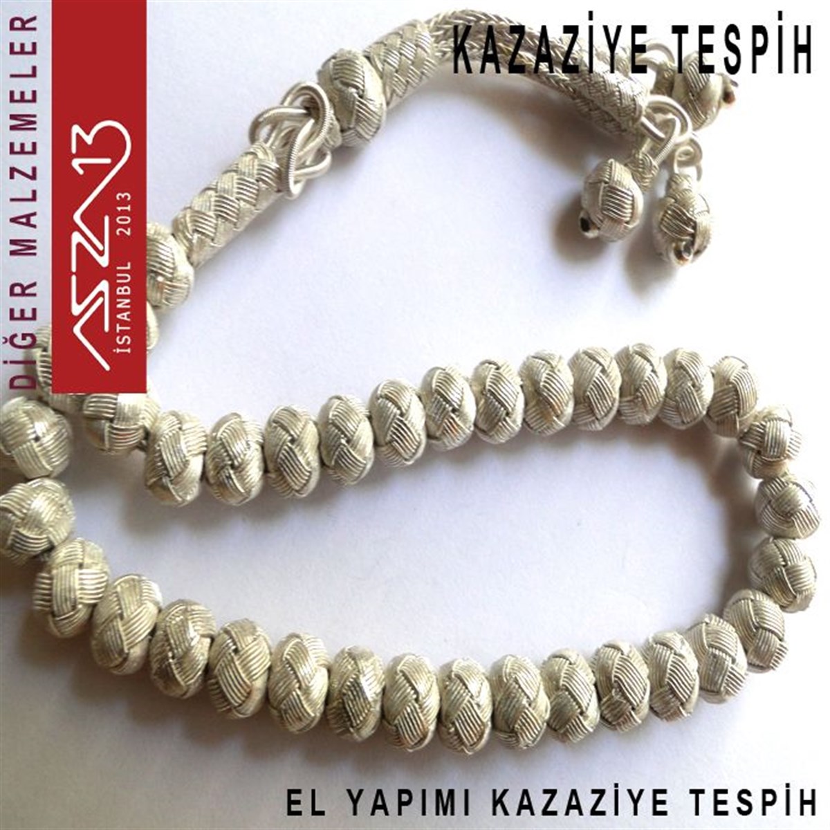 999 Ayar 33lük Gümüş Kazaziye Tespih
