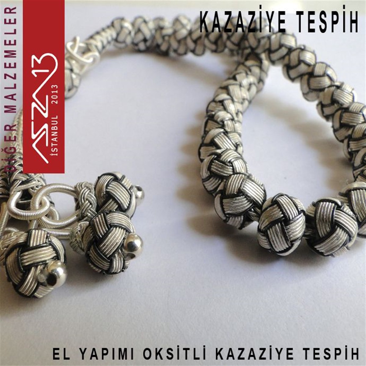 999 Ayar 33lük Oksitli Gümüş Kazaziye Tespih