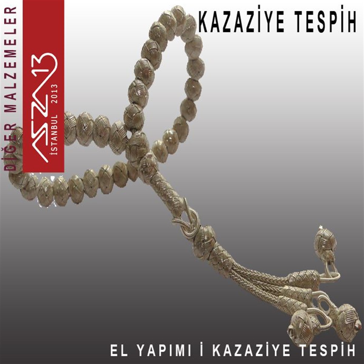 999 Ayar 33lük Gümüş Kazaziye Tespih