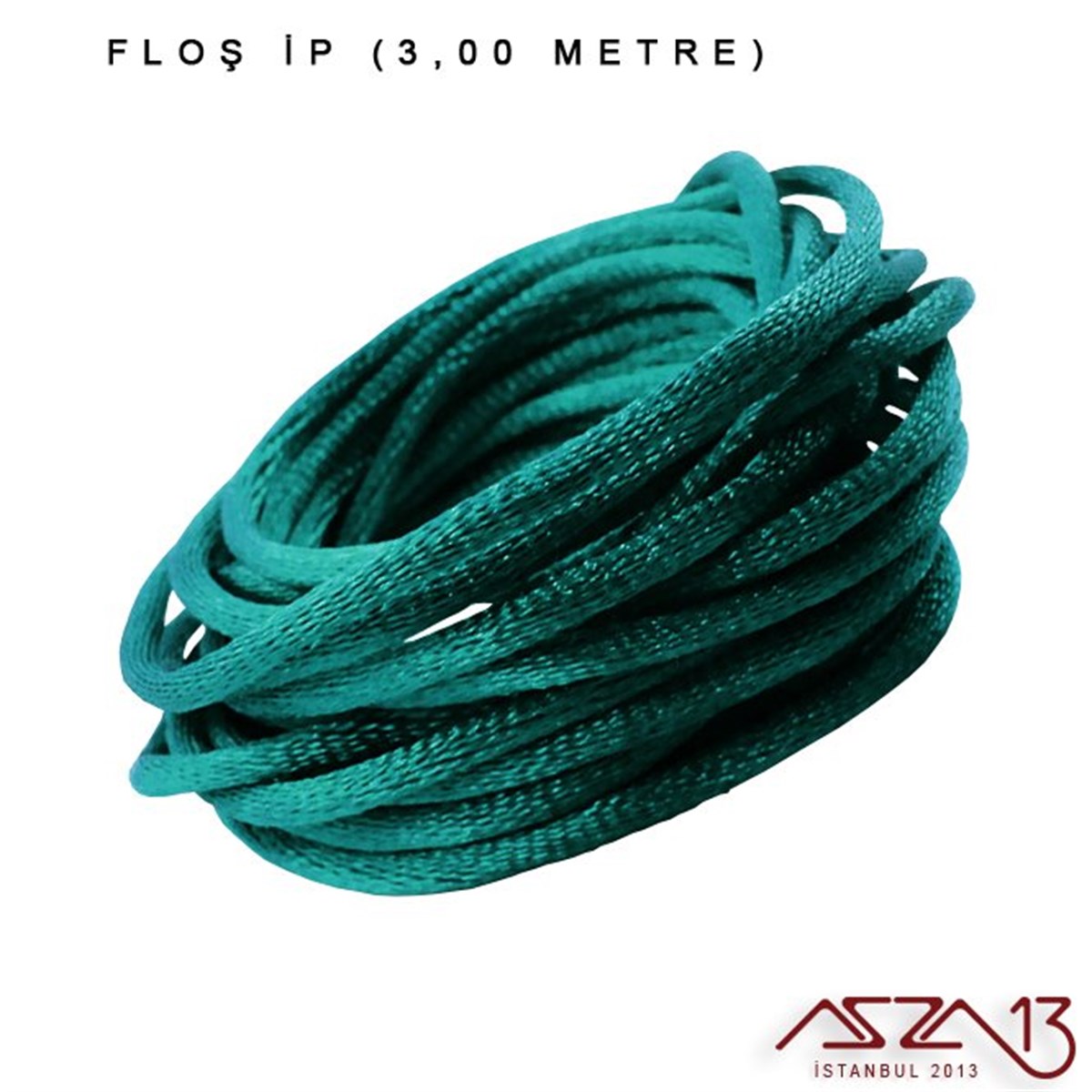 Turkuaz Yeşil - 2,00 mm - Floş İp / 3 Metre
