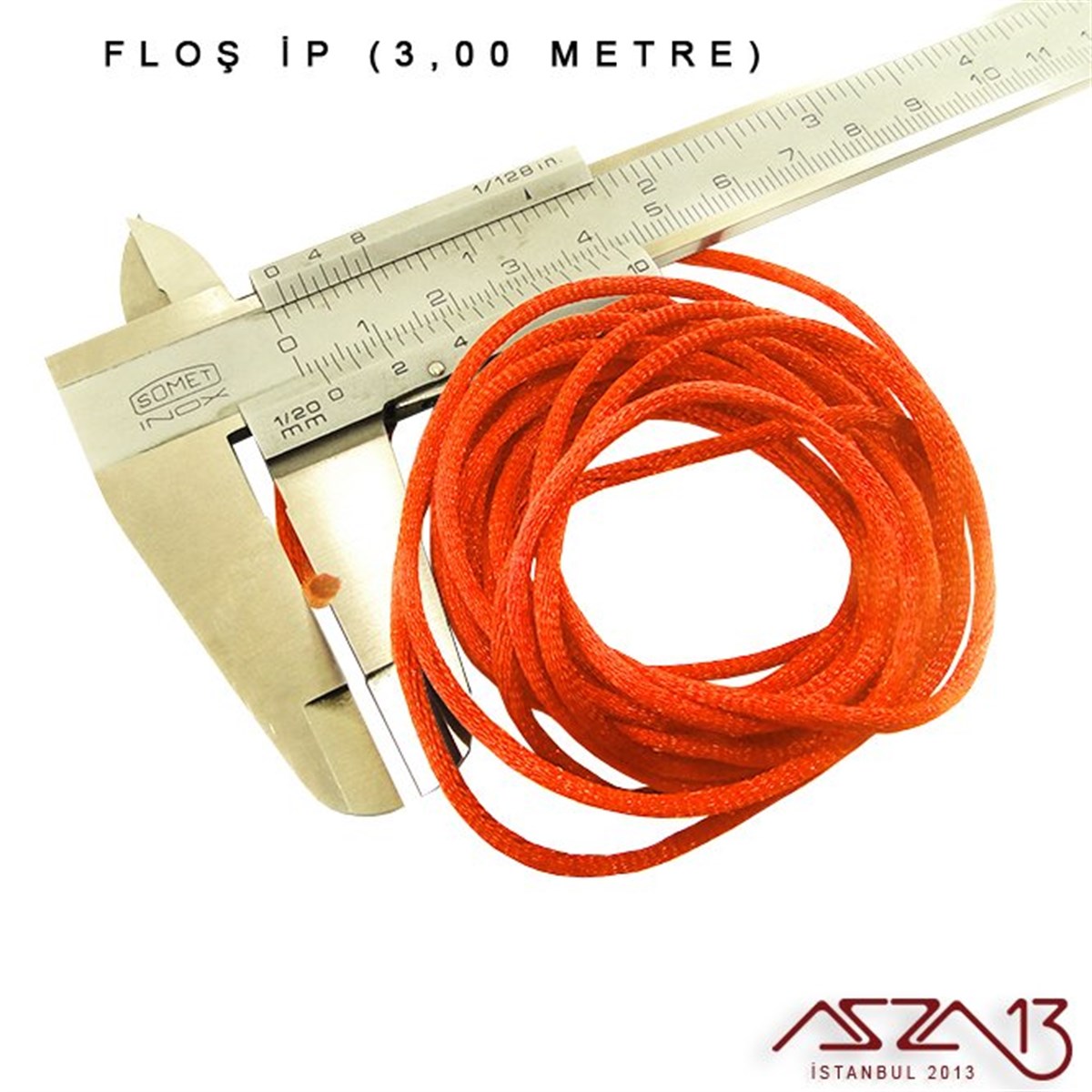 Turuncu - 2,00 mm - Floş İp / 3 Metre