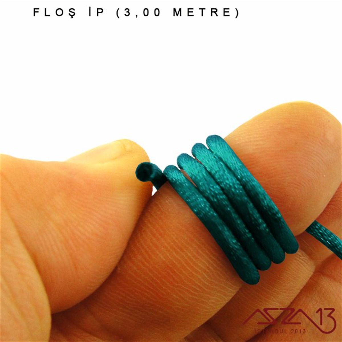 Turkuaz Yeşil - 2,00 mm - Floş İp / 3 Metre