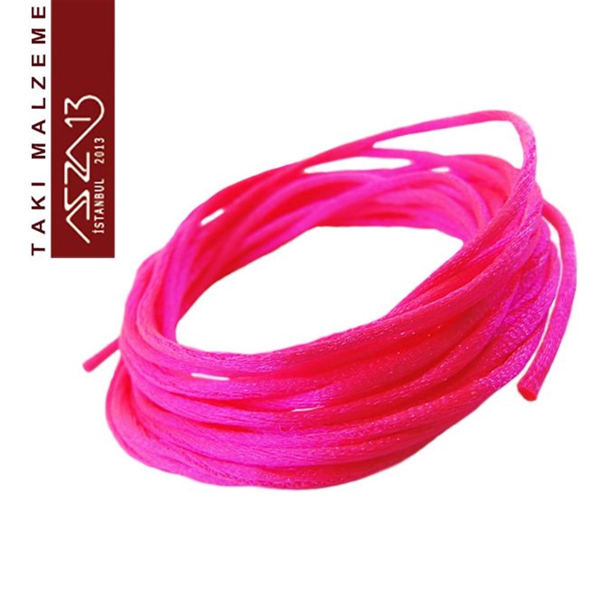 Neon Pembe 1,00 mm Floş İp / Paket İçeriği 3 m