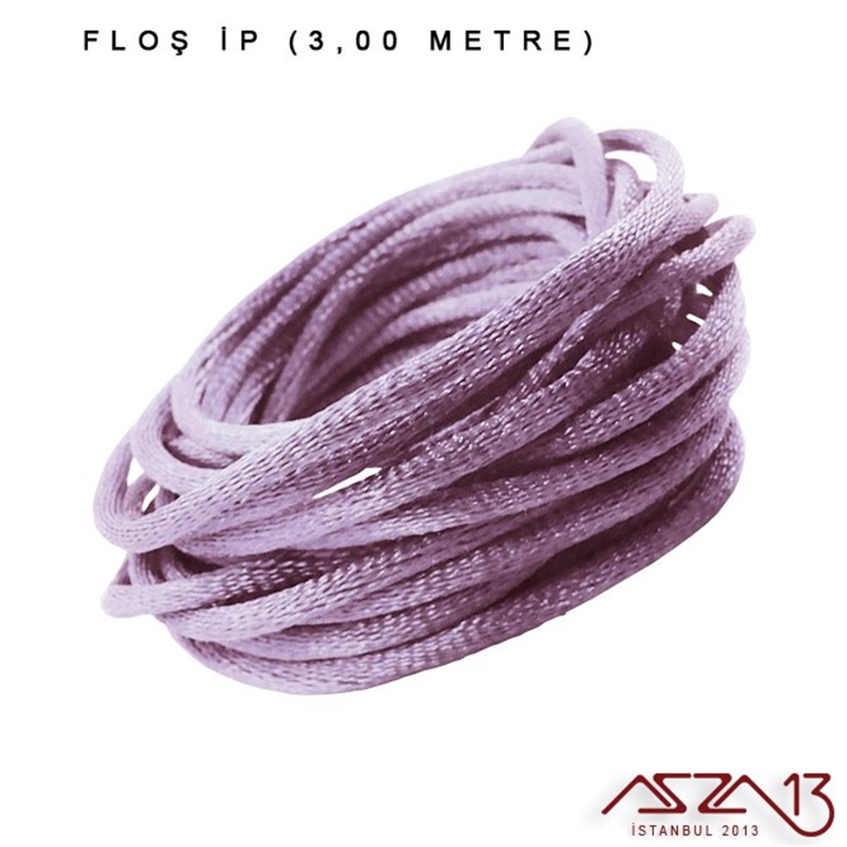 Eflatun  - 2,00 mm - Floş İp / 3 Metre