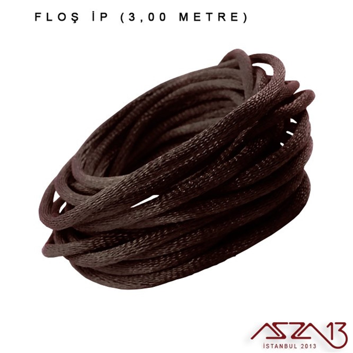 Kahverengi - 2,00 mm - Floş İp / 3 Metre