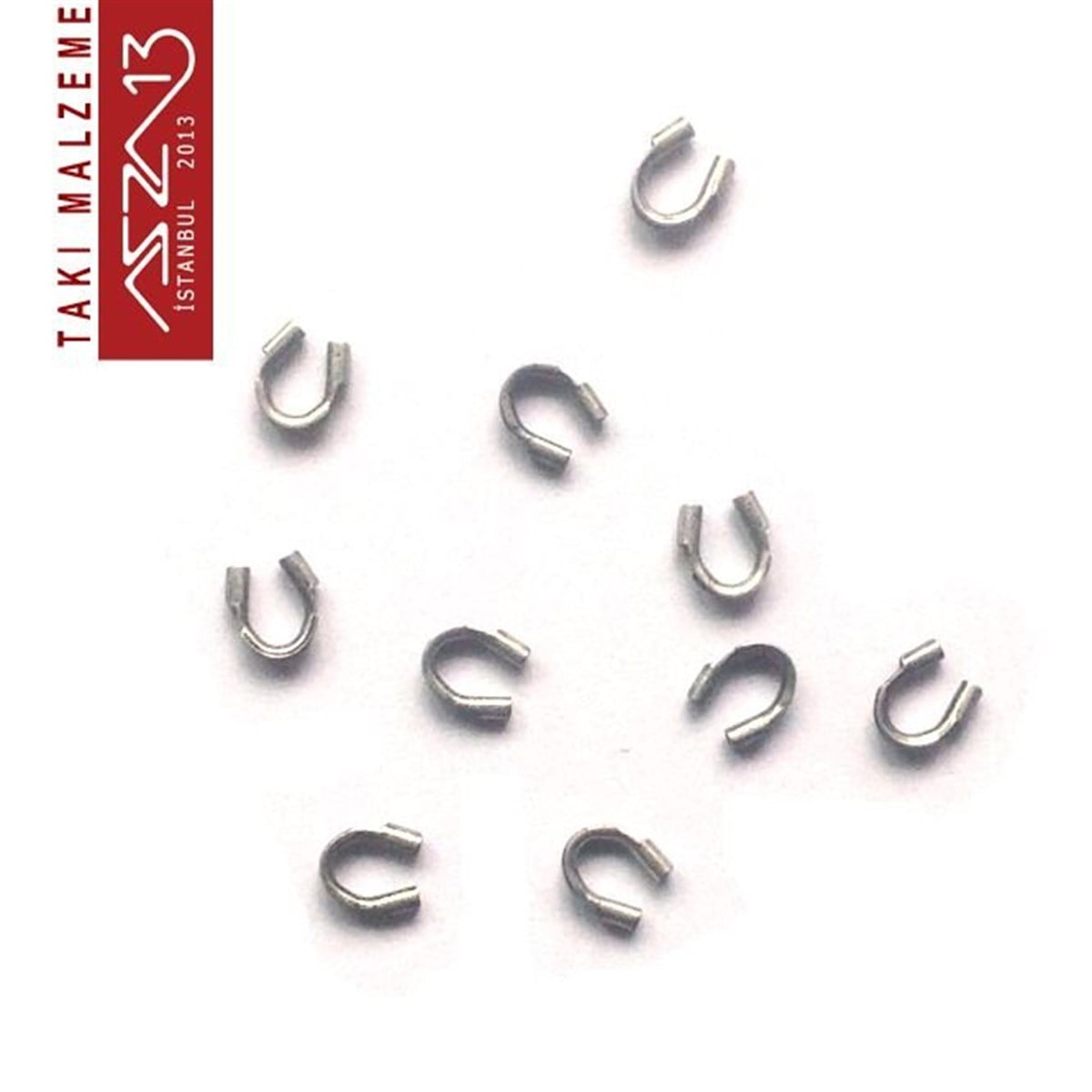 Antik Gümüş Kaplama, 4x4,5 mm (0.21) Gardiyan / Paket İçeriği 10 Adet