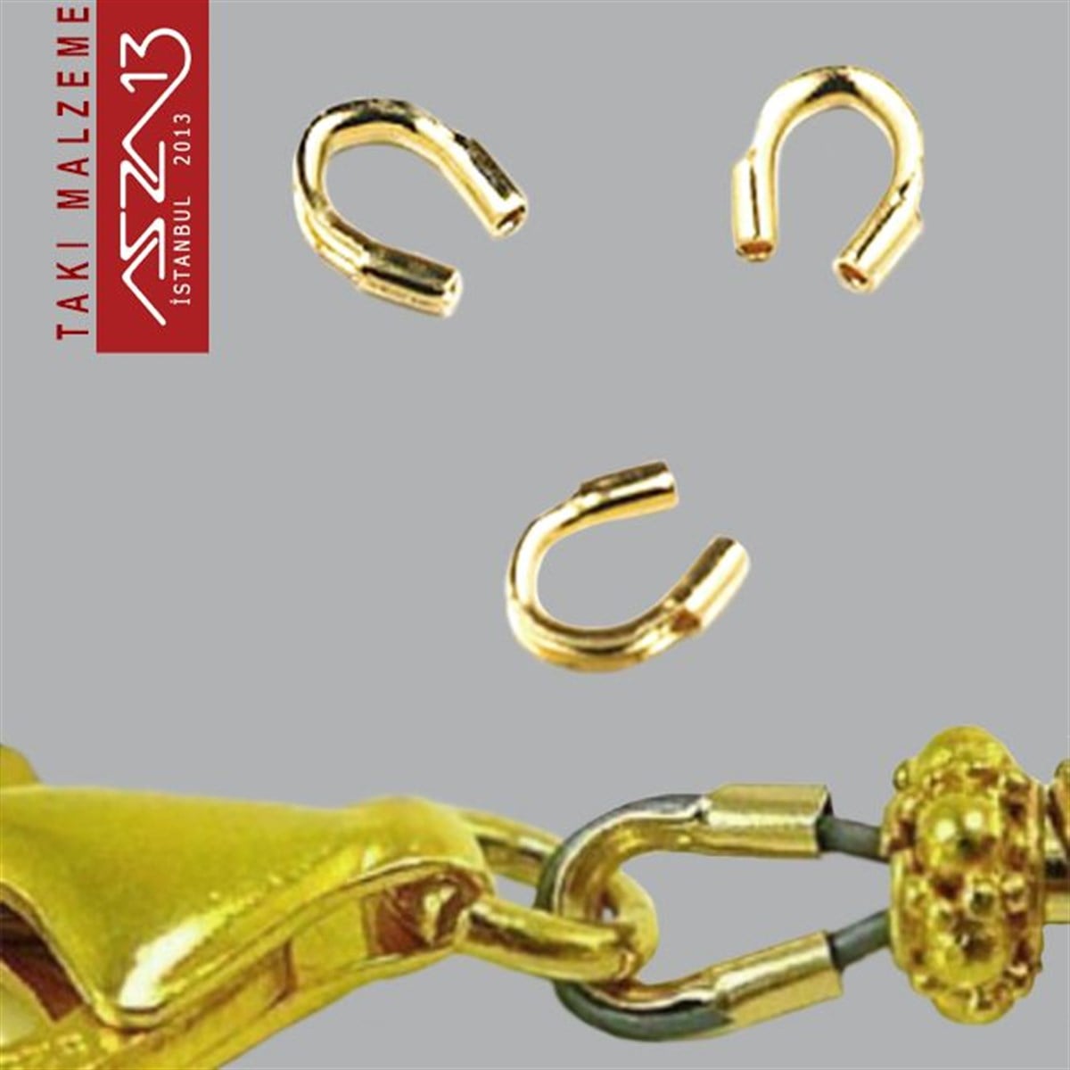 Mikronize 14K Altın Kaplama, 4,5x5,0 mm (0.31) Gardiyan / Paket İçeriği 10 Adet