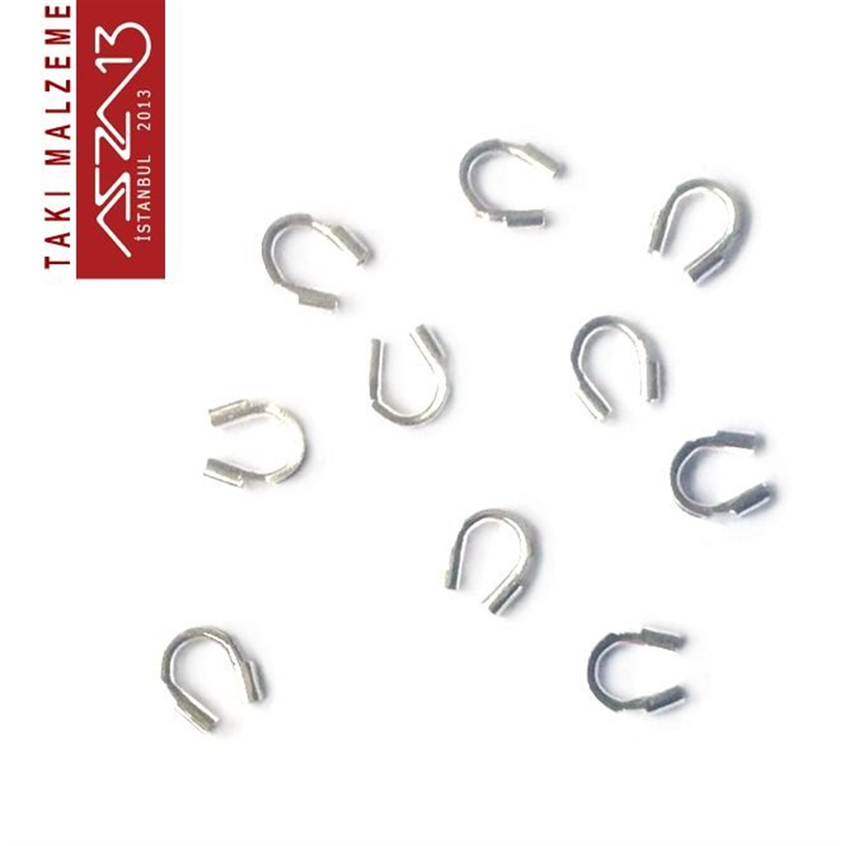 Gümüş Kaplama, 4x4,5 mm (0.21) Gardiyan / Paket İçeriği 10 Adet