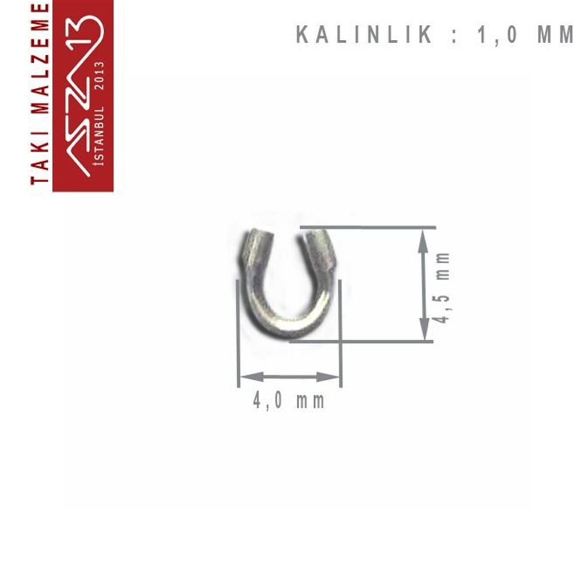 Antik Gümüş Kaplama, 4x4,5 mm (0.21) Gardiyan / Paket İçeriği 10 Adet