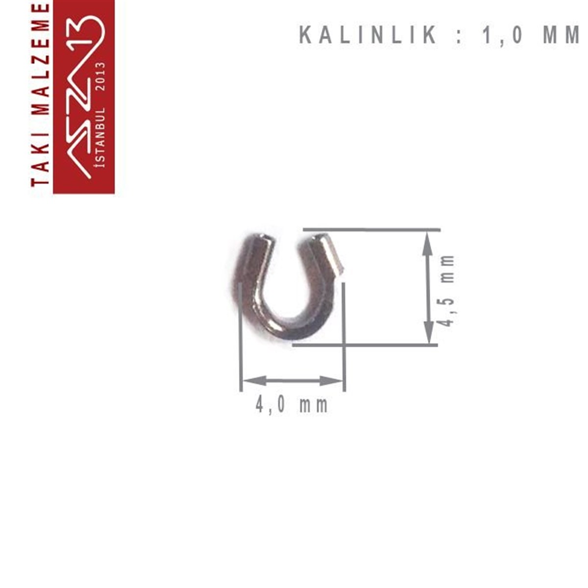 Siyah Nikel Kaplama, 4x4,5 mm (0.21) Gardiyan / Paket İçeriği 10 Adet