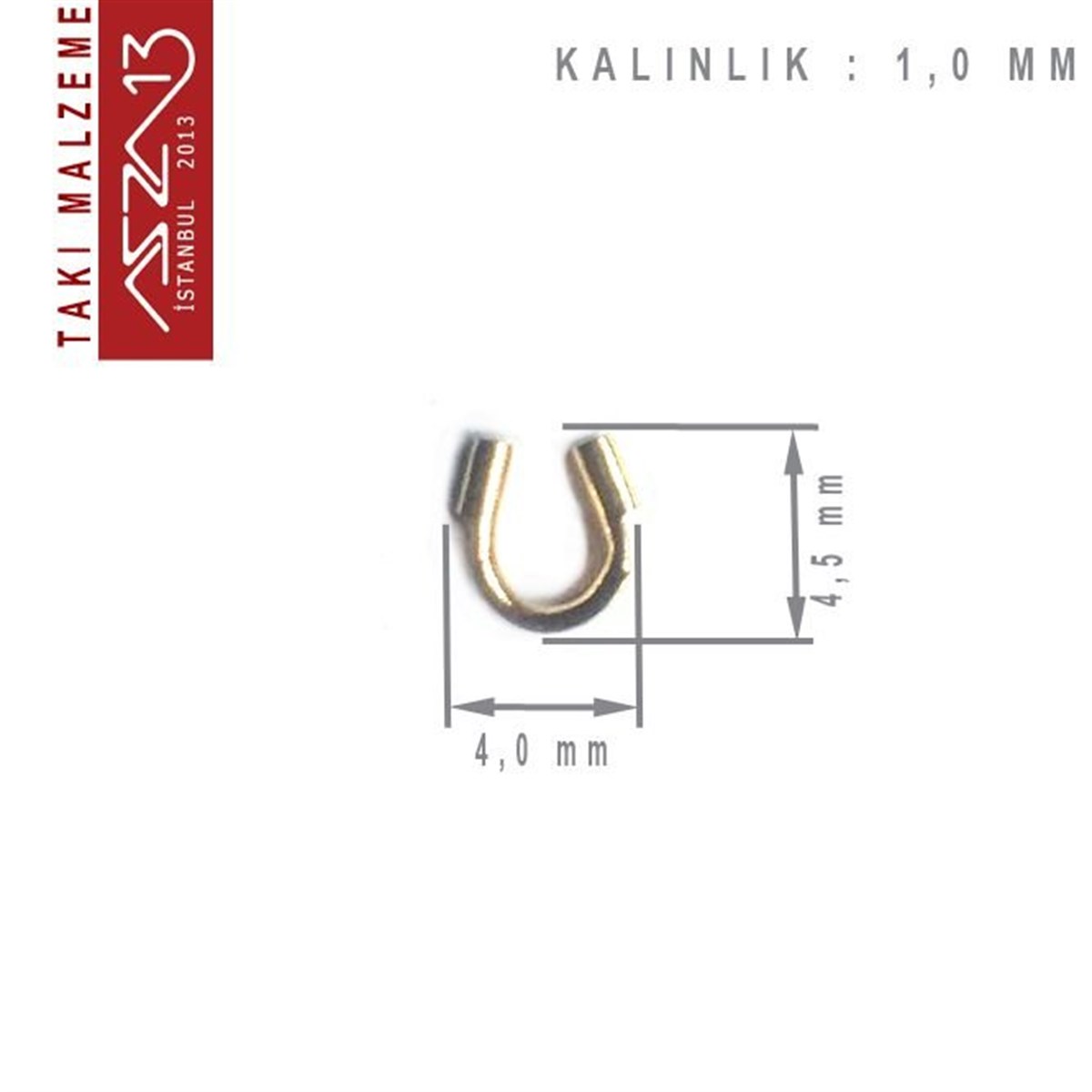 Altın Kaplama, 4x4,5 mm (0.21) Gardiyan / Paket İçeriği 10 Adet