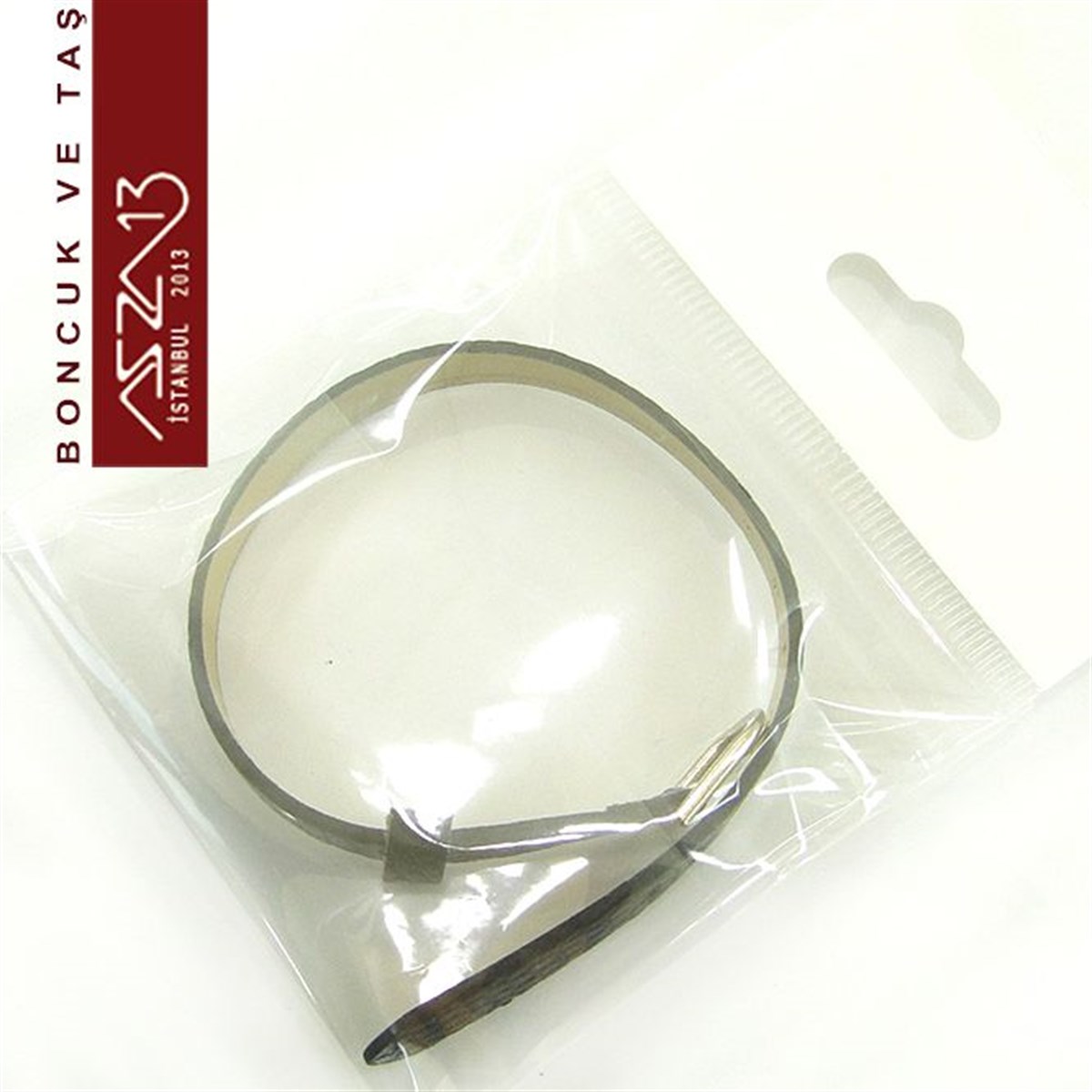 Gerçek Deri 1,5x8 mm / 22,5 cm Siyah Klipsli Bileklik Kayışı