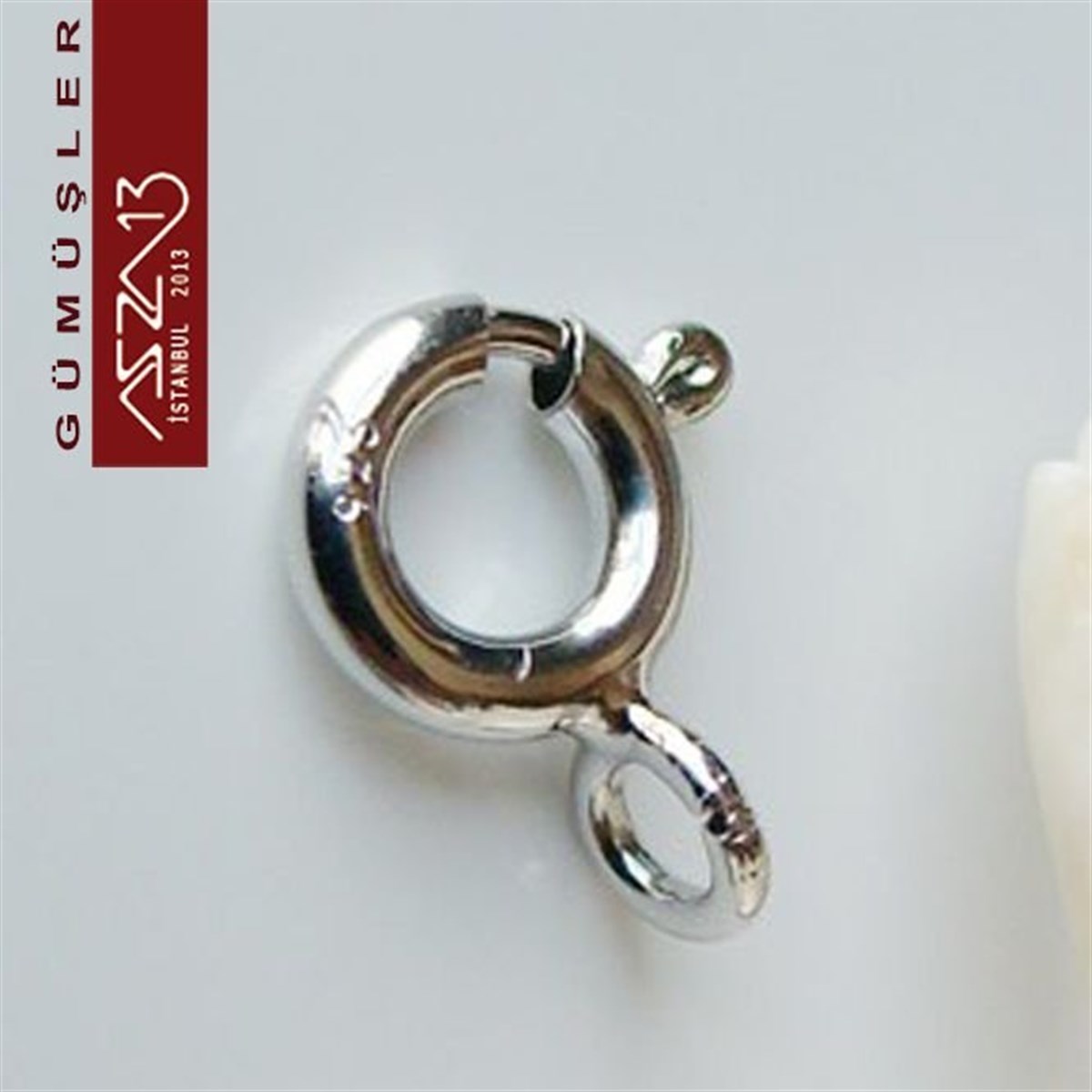 Gümüş Halka Klips / 925K / 6 mm / 3 Adet