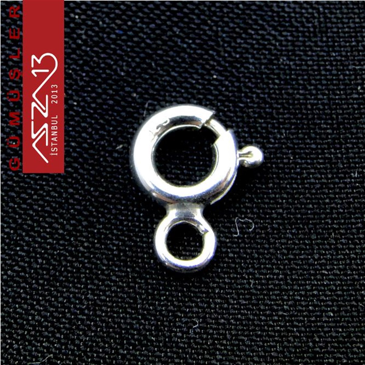 Gümüş Halka Klips / 925K / 6 mm / 3 Adet