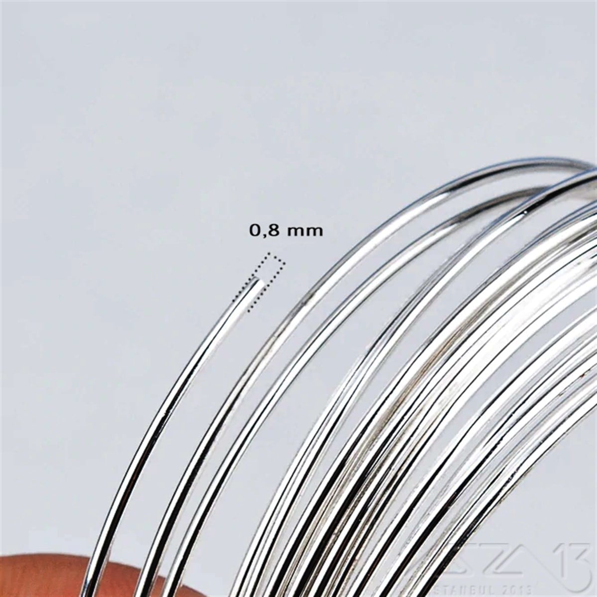Hafızalı Bileklik Teli / Çelik / 6 cm / 20 Sıra