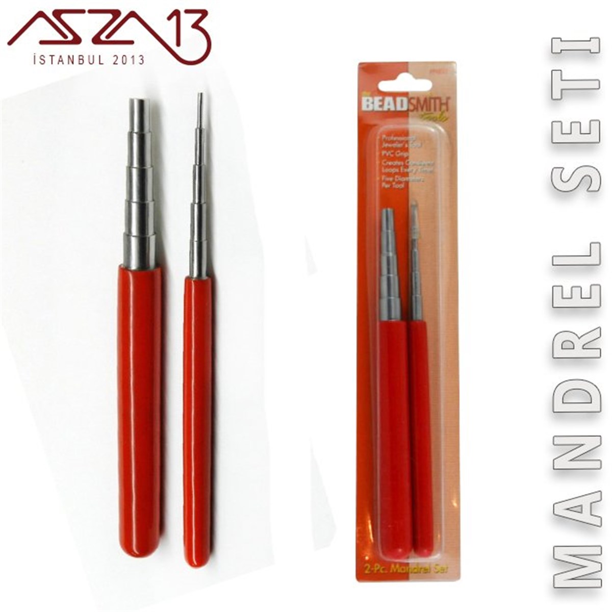 Kademeli Halka Yapma  Mandrel Seti 1,5 - 2,5 - 3,5 - 4,5 - 5 - 6 - 7 - 8 - 9 ve 10 mm