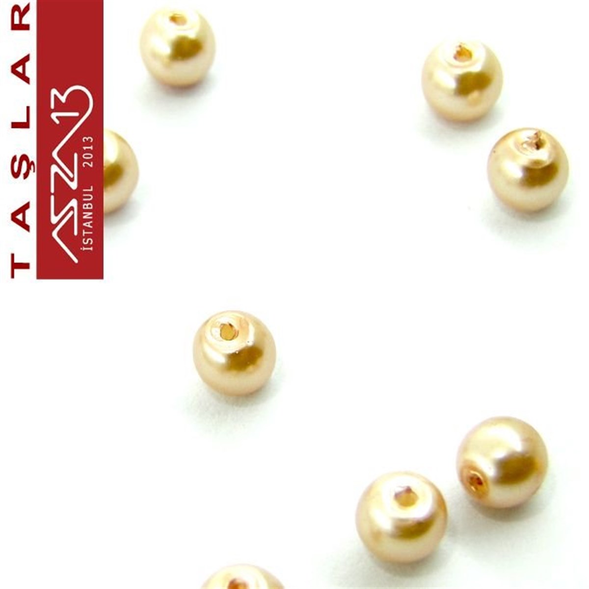 142 Adet 5 mm Altın Renk İnci Boncuk (25 gr)