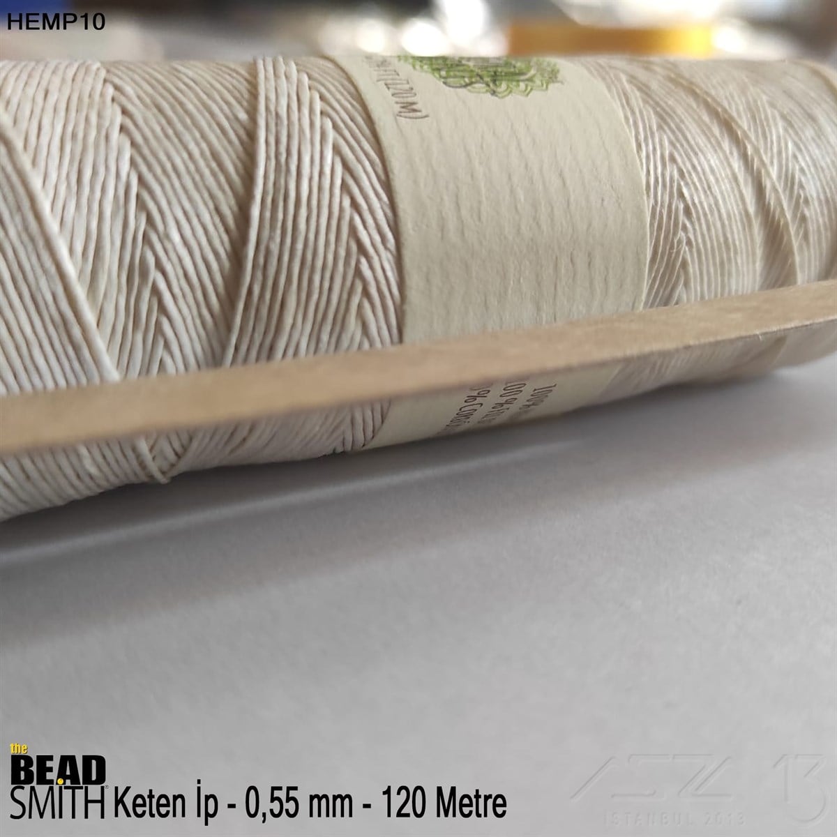 İp - Doğal Keten - 0,55 mm - Renksiz - 120 Metre 