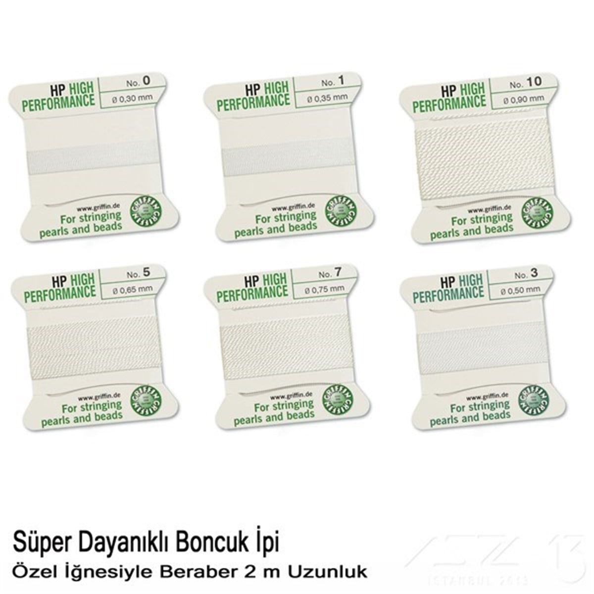 İp - Super Dayanıklı, Kendinden İğneli - 0,50 mm - N3 - 2 Metre 
