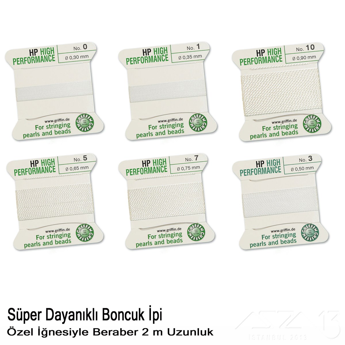 İp - Super Dayanıklı, Kendinden İğneli - 0,35 mm - N1 - 2 Metre 