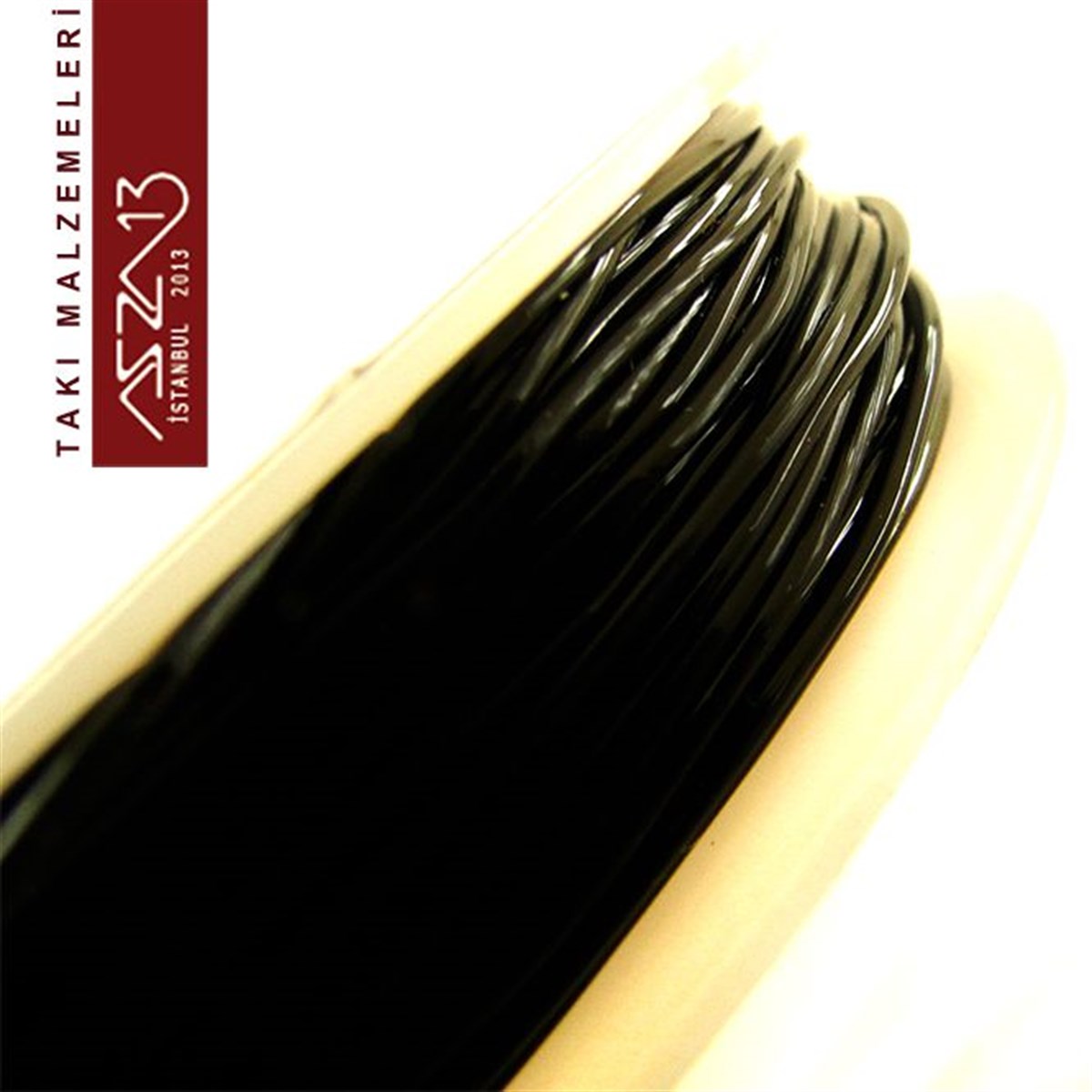 Esnek Silikon 1,00 mm Siyah Misina / Paket İçeriği 10 m