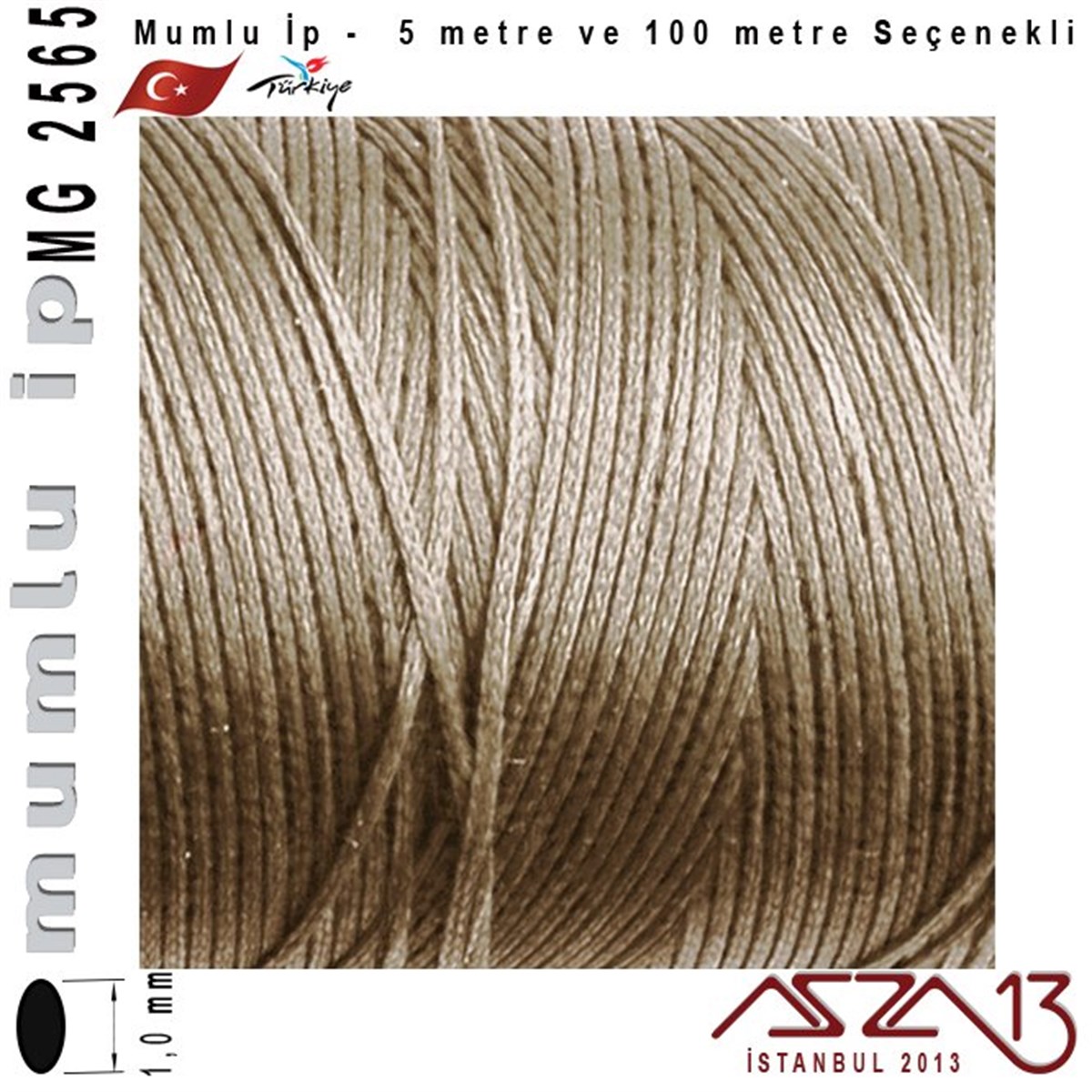 MG 2565, Megafil Extra Mumlu İp - 1,0 mm Kalınlıkta / 5 veya 100 metre