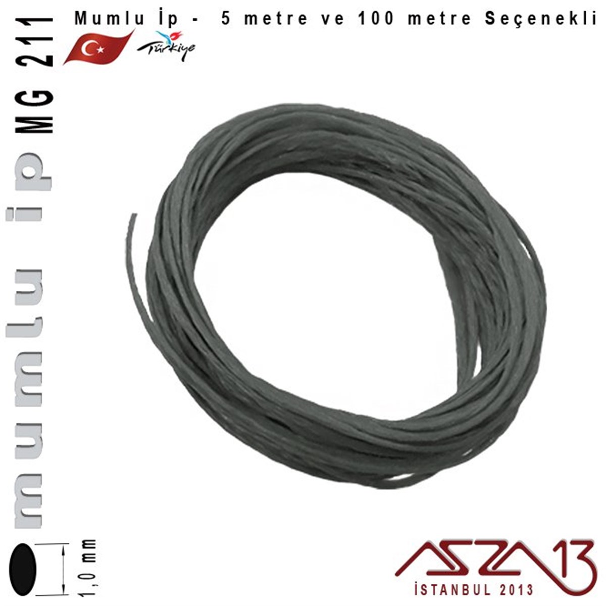 MG 211, Megafil Extra Mumlu İp - 1,0 mm Kalınlıkta / 5 veya 100 metre