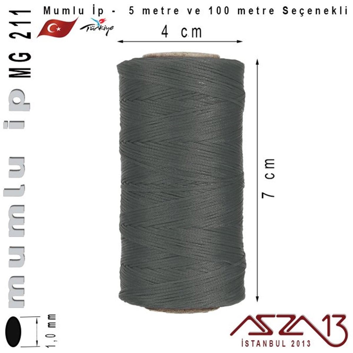 MG 211, Megafil Extra Mumlu İp - 1,0 mm Kalınlıkta / 5 veya 100 metre