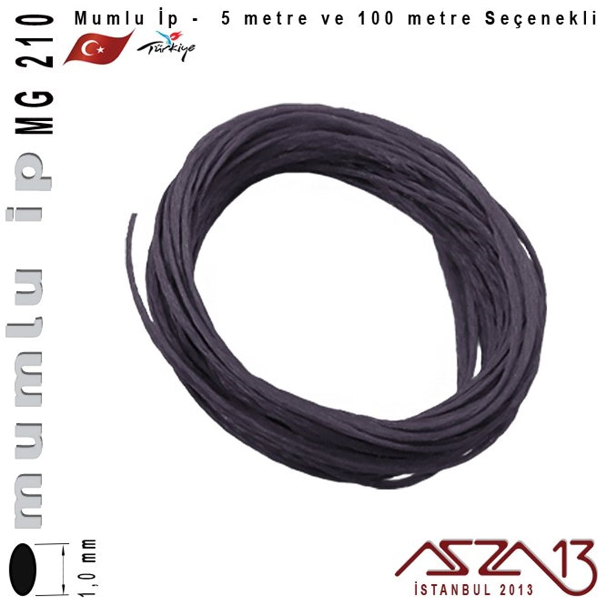 MG 210, Megafil Extra Mumlu İp - 1,0 mm Kalınlıkta / 5 veya 100 metre