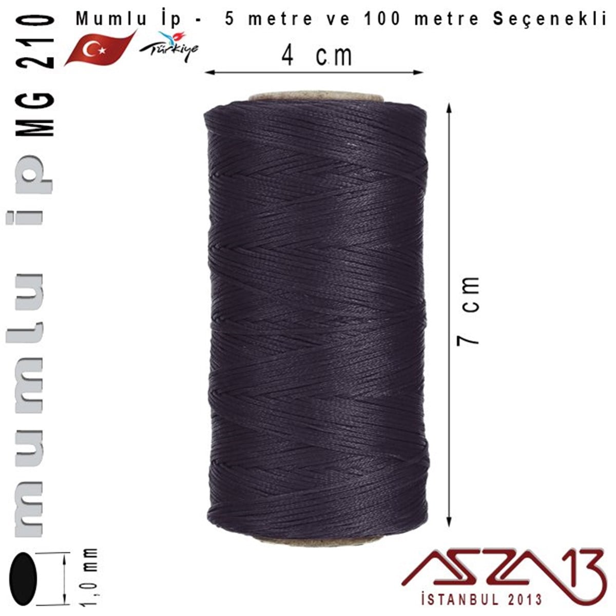 MG 210, Megafil Extra Mumlu İp - 1,0 mm Kalınlıkta / 5 veya 100 metre