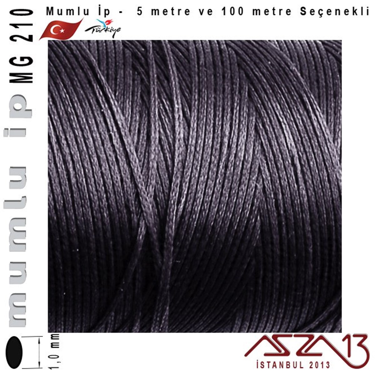 MG 210, Megafil Extra Mumlu İp - 1,0 mm Kalınlıkta / 5 veya 100 metre
