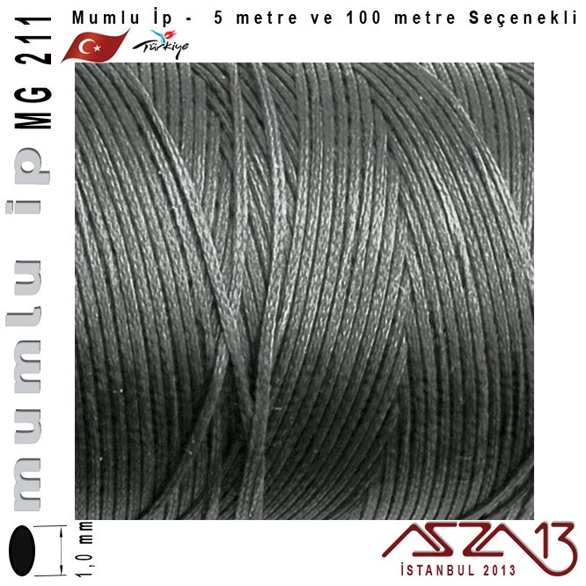 MG 211, Megafil Extra Mumlu İp - 1,0 mm Kalınlıkta / 5 veya 100 metre