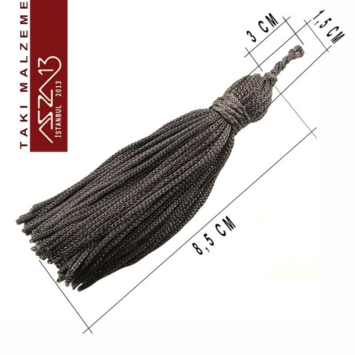 Mürdüm Rengi 12 cm Püskül / Paket İçeriği 2 Adet