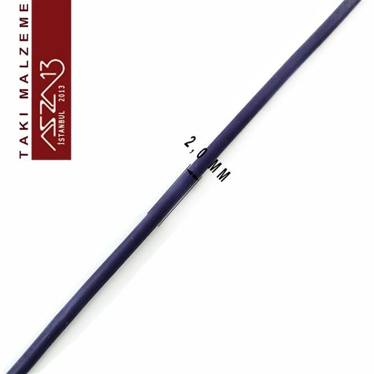 Lacivert 2,00 mm Kauçuk Esnek Kordon / Paket İçeriği 1 m