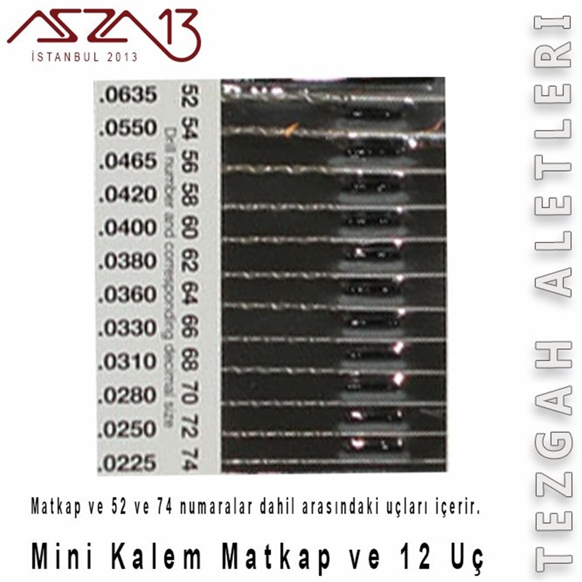 Mini Kalem Matkap Seti (12 Uç)