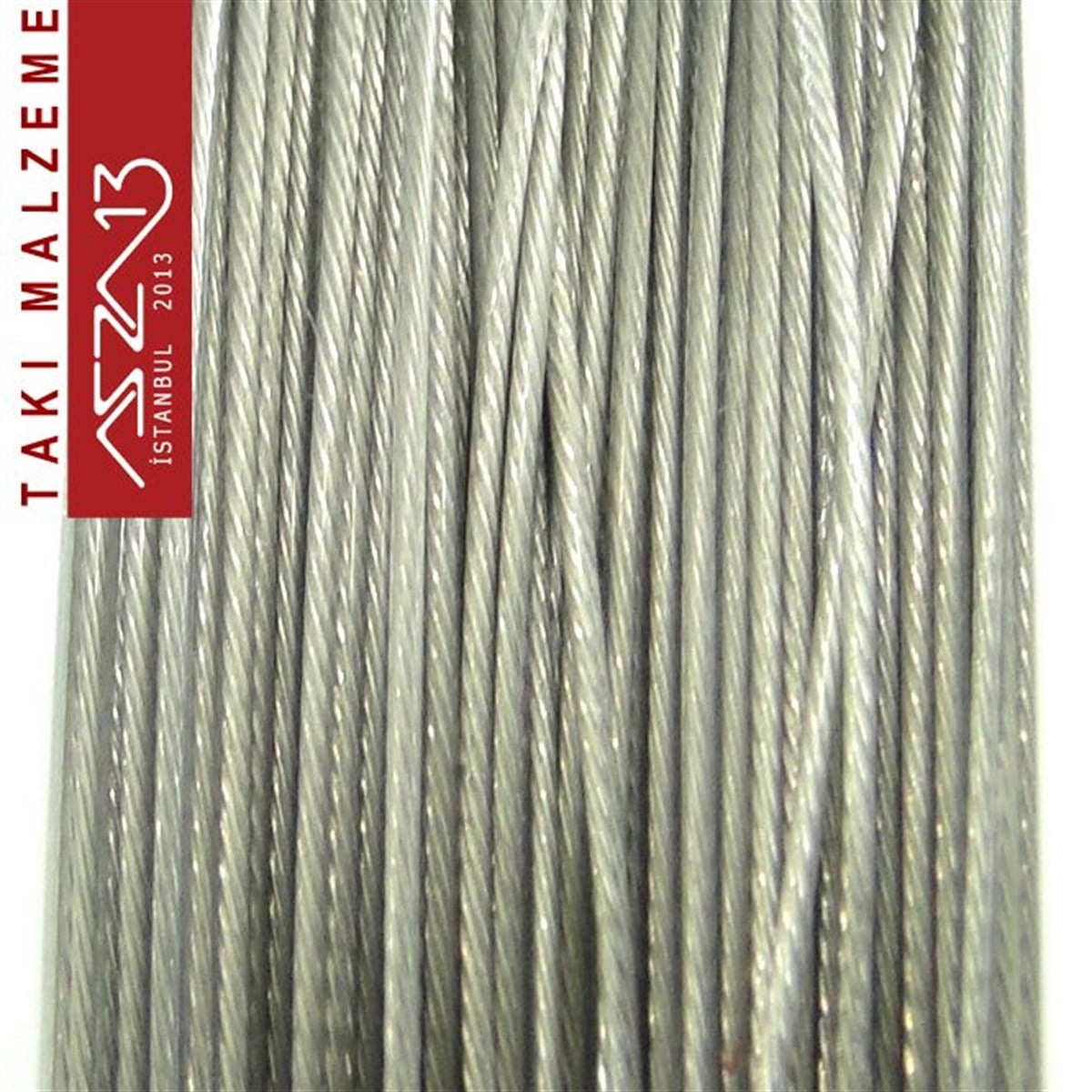 0.38 mm Gümüş Kaplamalı 100 Metre Çelik Tel / Paket İçeriği 1 Adet