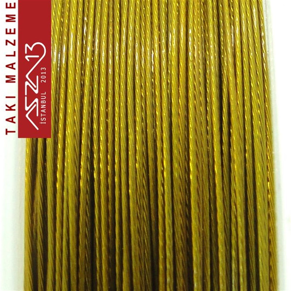0.45 mm Altın Kaplamalı 100 Metre Çelik Tel / Paket İçeriği 1 Adet