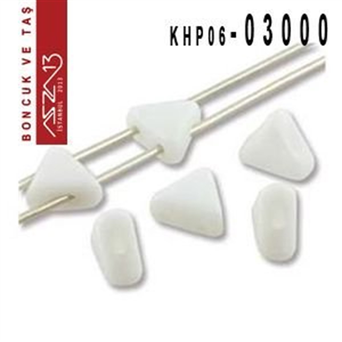 Kheops Par Puca 6 mm White (Beyaz) Boncuk (03000) / Paket İçeriği 65 Adet (9 Gr)