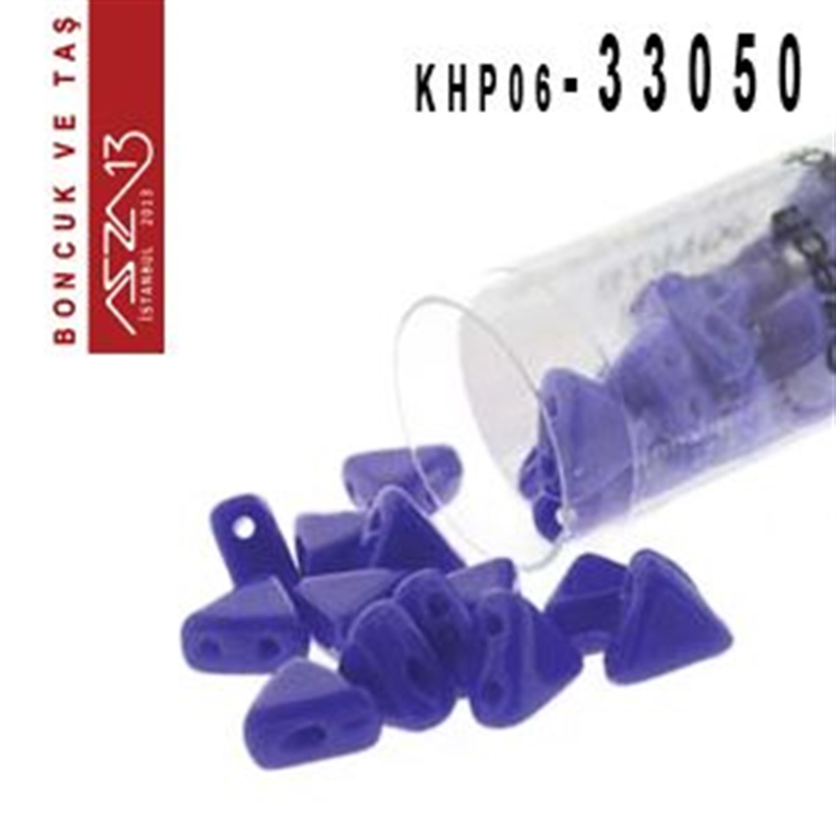 Kheops Par Puca 6 mm Opaque Sapphire (Opak Safir) Boncuk (33050) / Paket İçeriği 65 Adet (9 Gr)
