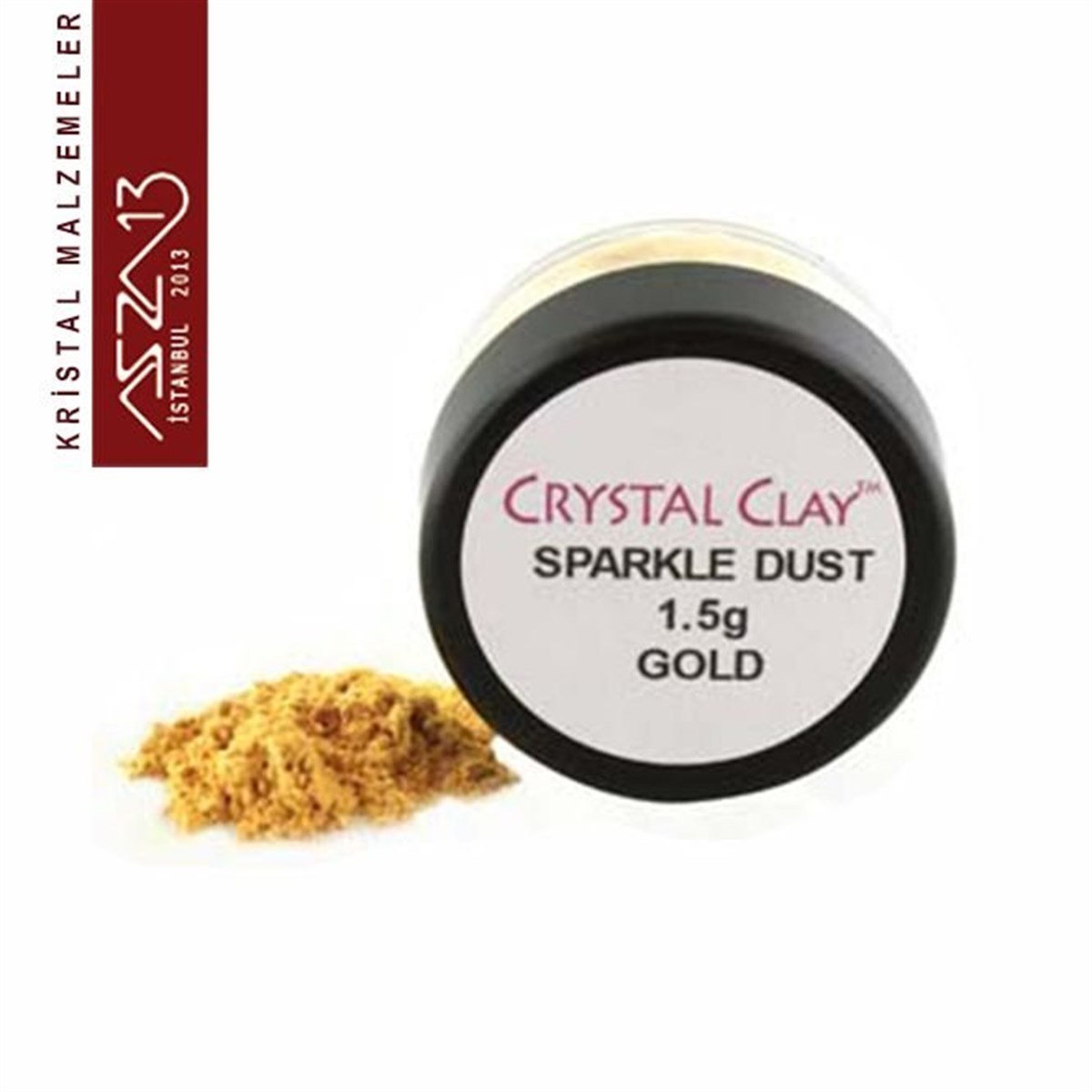 Kristal Taş Macunu Parlatma Tozu (Mica Powder) / Altın