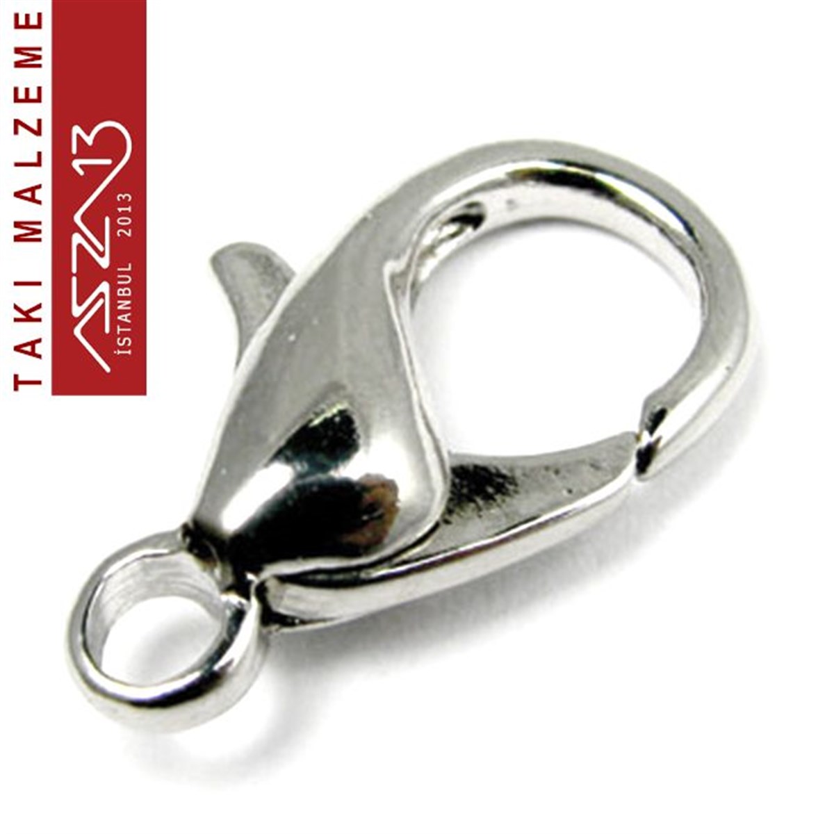 Nikel Kaplamalı, 0.5x1.0 cm Düz Yüzeyli, Damla (Armut) Şekilli, Kilit / Paket İçeriği 20 Adet
