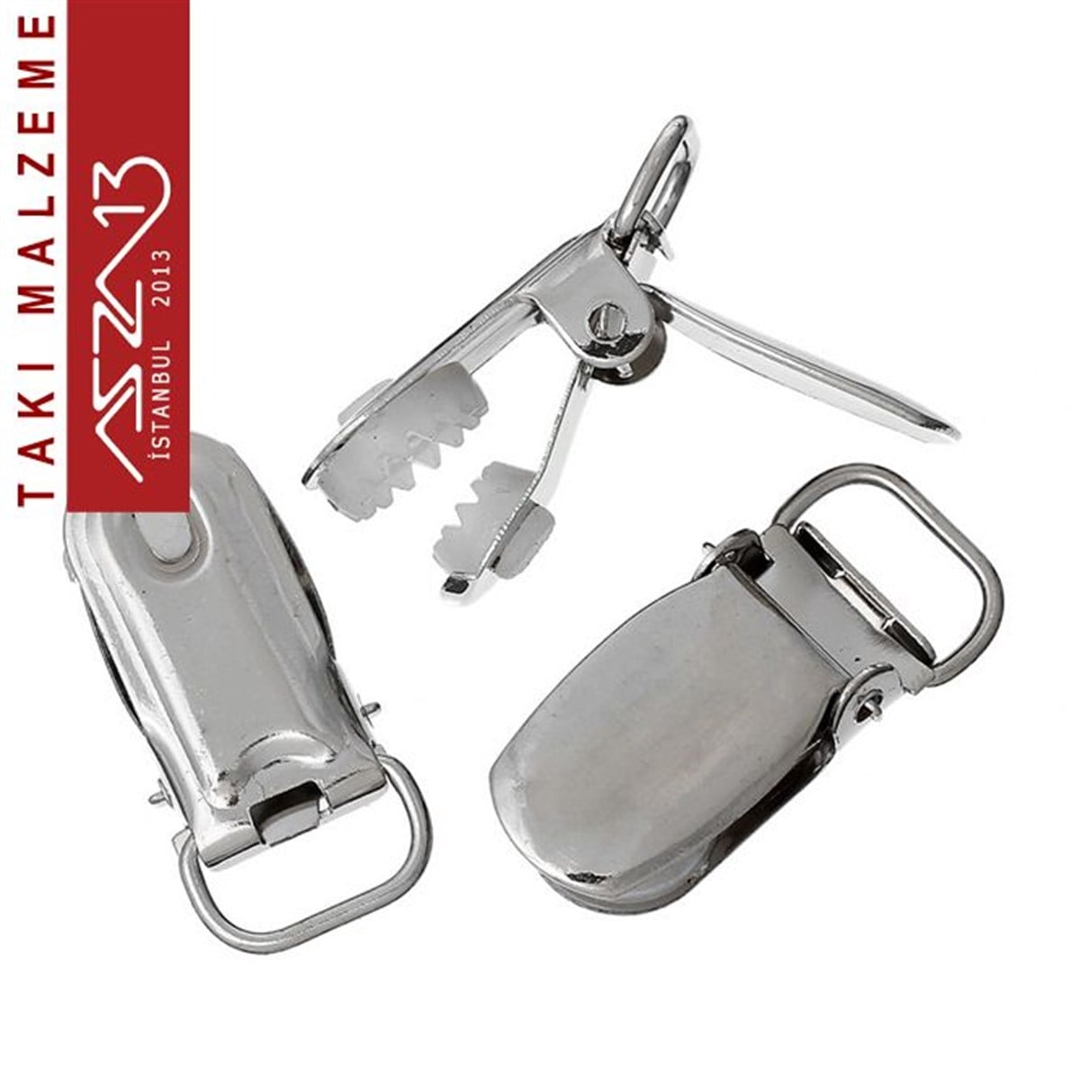 Oval Metal Emzik Klipsi  / Paket içeriği 1 Adet