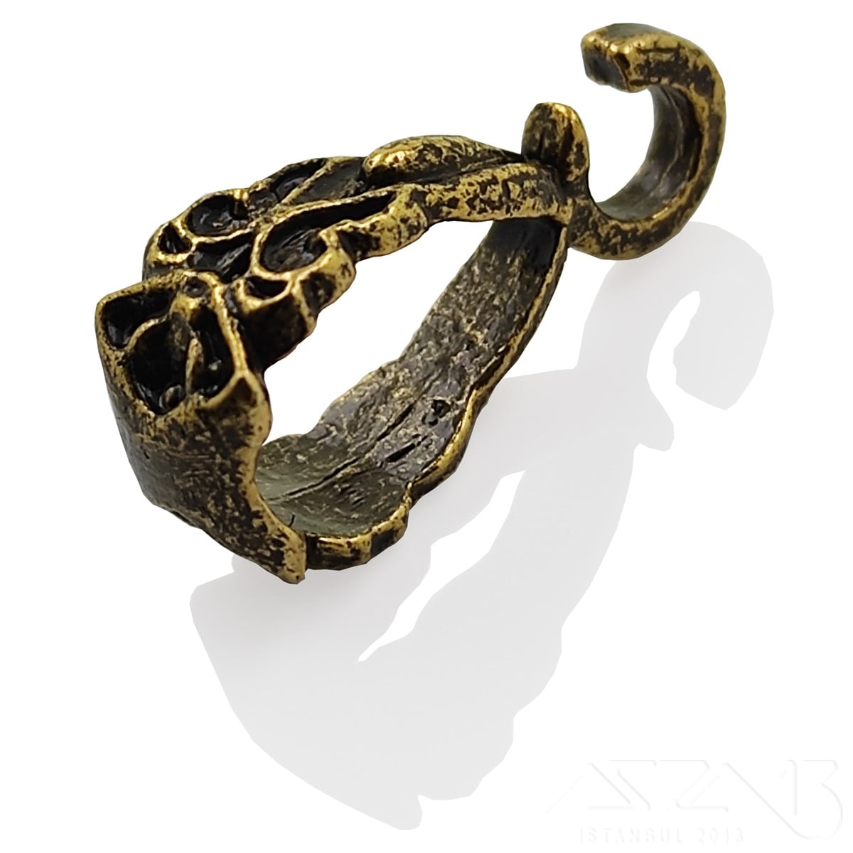 Kolye Klipsi / Antik Pirinç Kaplama / 17 mm / 1 Adet