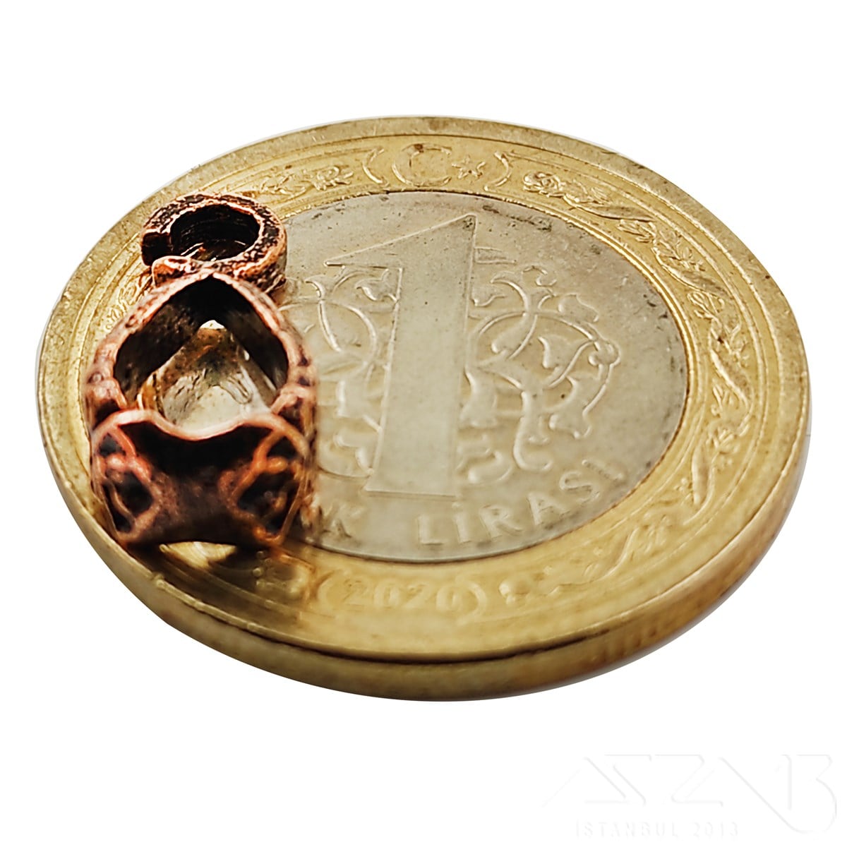 Kolye Klipsi / Antik Bakır Kaplama / 17 mm / 1 Adet